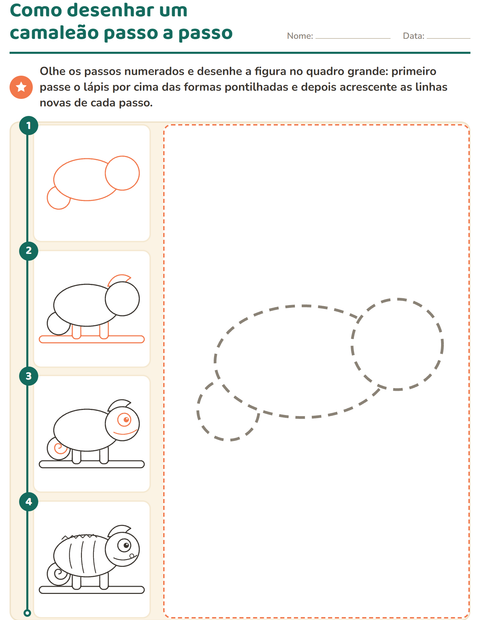 Pré-visualização da ficha de Como desenhar para Educação infantil (pré-escola, 5-7 anos)