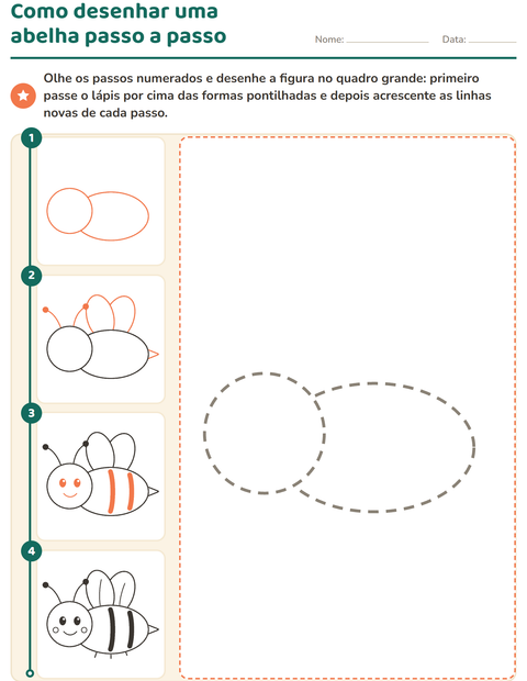 Pré-visualização da ficha de Como desenhar para Educação infantil (pré-escola, 5-7 anos)