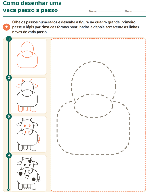 Pré-visualização da ficha de Como desenhar para Educação infantil (pré-escola, 5-7 anos)