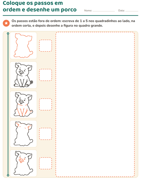 Pré-visualização da ficha de Como desenhar para 1º ano do ensino fundamental