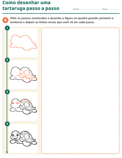 Pré-visualização da ficha de Como desenhar para Educação infantil (pré-escola, 5-7 anos)