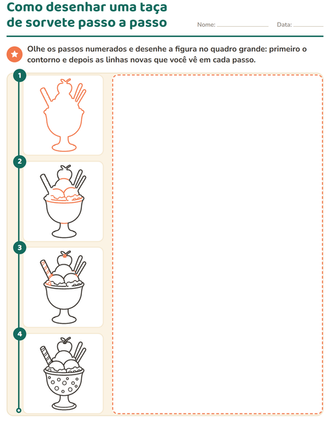 Pré-visualização da ficha de Como desenhar para Educação infantil (pré-escola, 5-7 anos)
