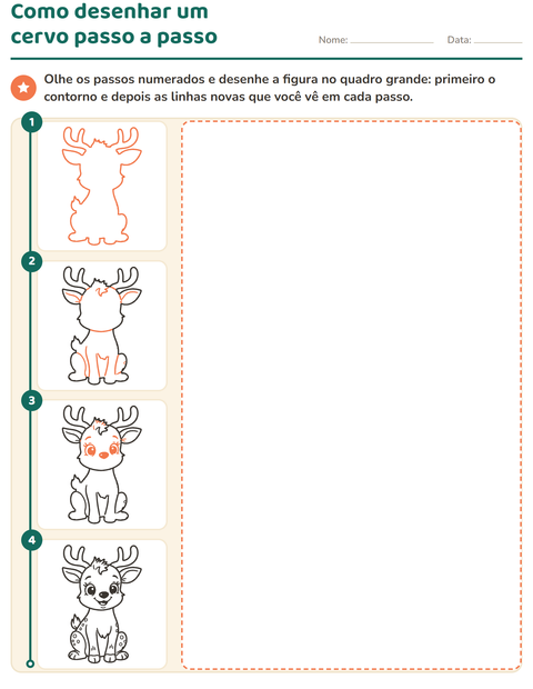 Pré-visualização da ficha de Como desenhar para Educação infantil (pré-escola, 5-7 anos)