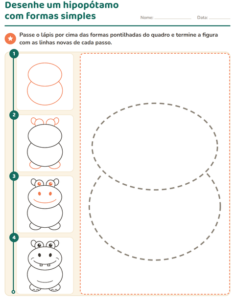 Pré-visualização da ficha de Como desenhar para Educação infantil (pré-escola, 5-7 anos)