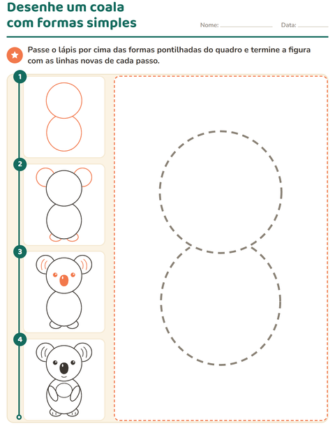 Pré-visualização da ficha de Como desenhar para Educação infantil (pré-escola, 5-7 anos)