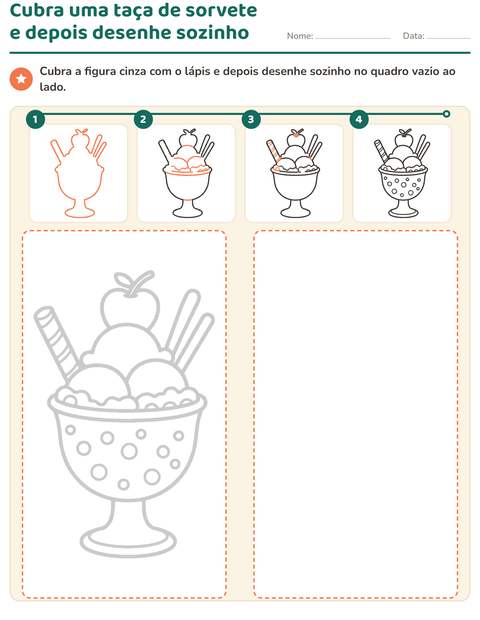 Pré-visualização da ficha de Como desenhar para Educação infantil (pré-escola, 5-7 anos)