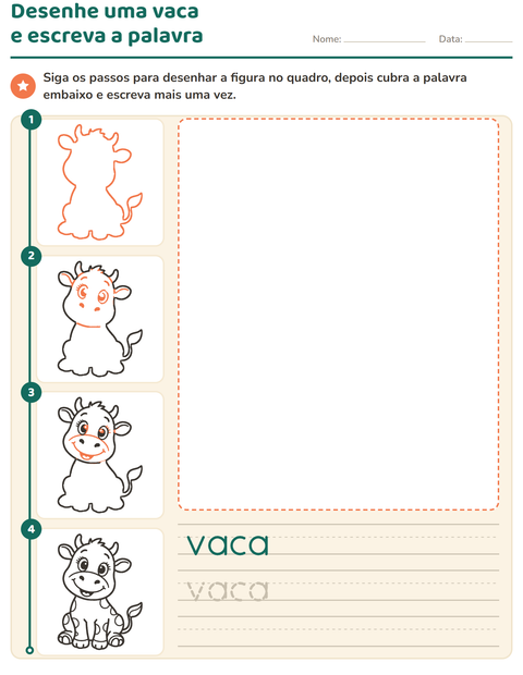 Pré-visualização da ficha de Como desenhar para Educação infantil (pré-escola, 5-7 anos)