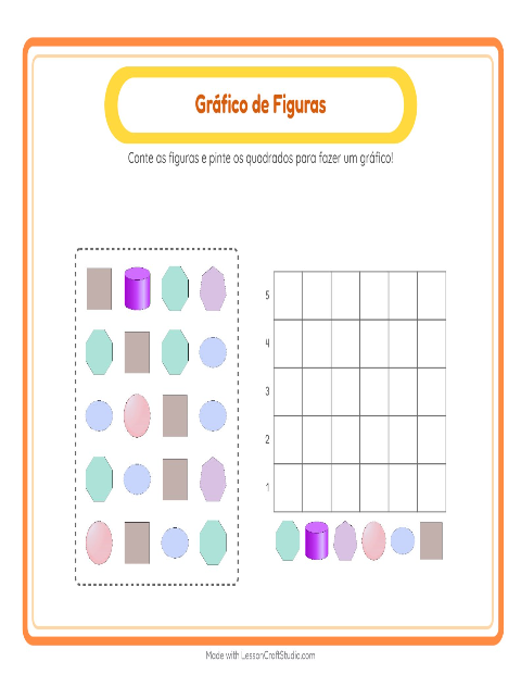 Pré-visualização da ficha de Contagem Em Gráfico com 4 de Julho para Educação infantil (pré-escola, 5-7 anos)