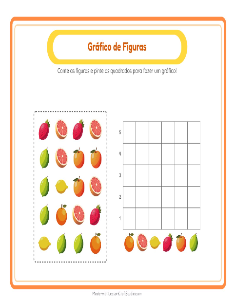 Pré-visualização da ficha de Contagem Em Gráfico com 4 de Julho para Educação infantil (pré-escola, 5-7 anos)