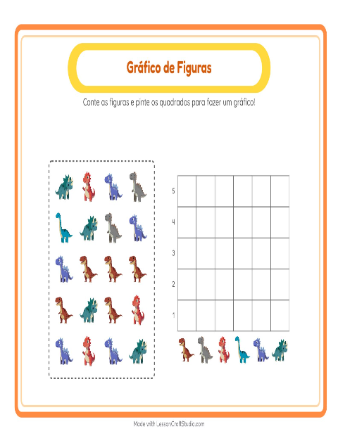 Pré-visualização da ficha de Contagem Em Gráfico com 4 de Julho para Educação infantil (pré-escola, 5-7 anos)