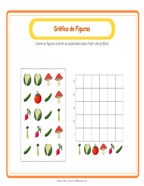 Pré-visualização da ficha de Contagem Em Gráfico com 4 de Julho para Educação infantil (pré-escola, 5-7 anos)