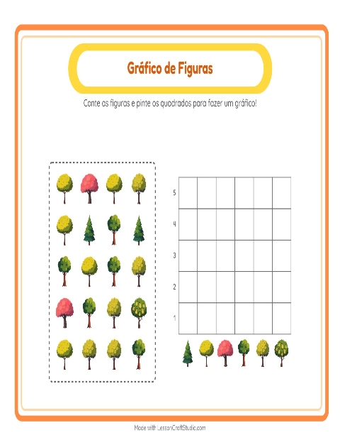 Prévia: Gráfico de barras: Árvores – atividade para o 1º ano
