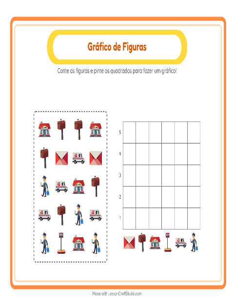 Prévia: Gráfico de barras: Correios – atividade para o 1º ano