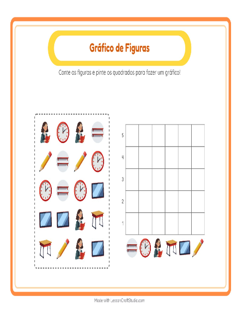 Prévia: Gráfico de barras: Sala de aula – atividade para o 1º ano