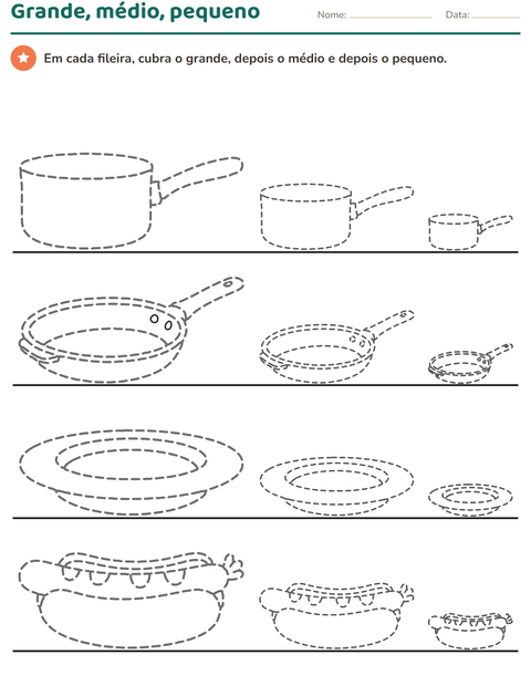 Pré-visualização da ficha de Desenhos pontilhados para Educação infantil (pré-escola, 5-7 anos)