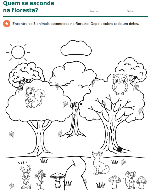 Pré-visualização da ficha de Desenhos pontilhados para 1º ano do ensino fundamental