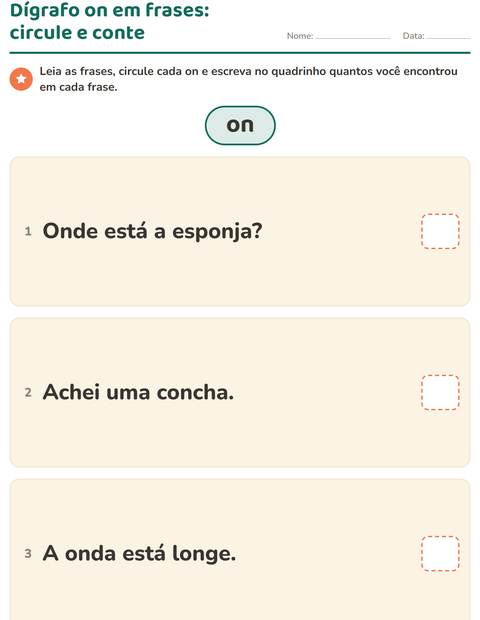 Pré-visualização da ficha de Dígrafos para 2º ano do ensino fundamental