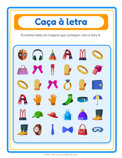 Pré-visualização da ficha de Encontre E Conte com Acessórios para Educação infantil (creche, 3-5 anos)