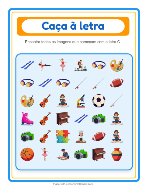 Pré-visualização da ficha de Encontre E Conte com Atividades para Educação infantil (creche, 3-5 anos)