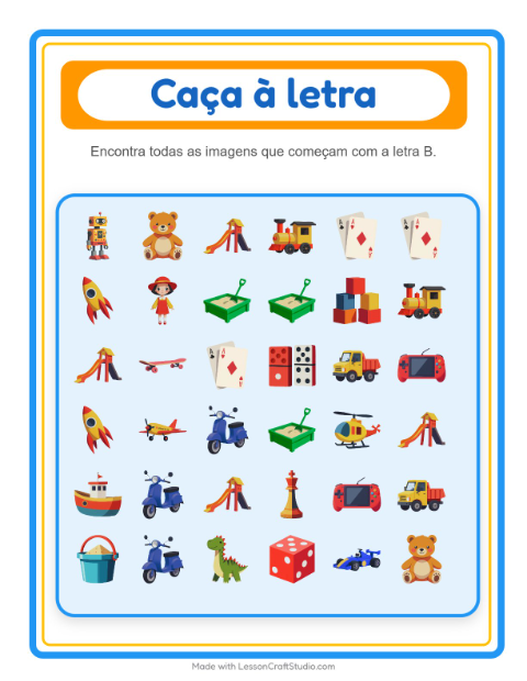 Pré-visualização da ficha de Encontre E Conte com Brinquedos para Educação infantil (creche, 3-5 anos)