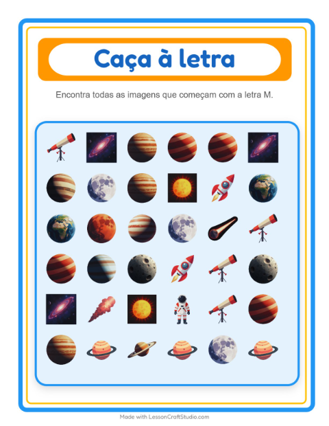 Pré-visualização da ficha de Encontre E Conte com Espaço para Educação infantil (creche, 3-5 anos)