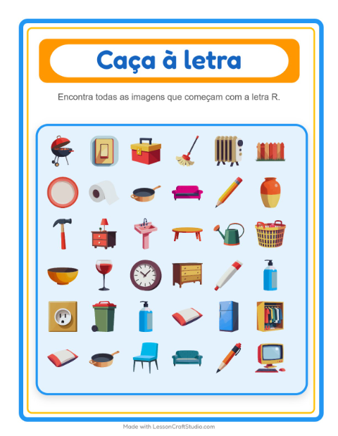 Pré-visualização da ficha de Encontre E Conte com Pela casa para Educação infantil (creche, 3-5 anos)