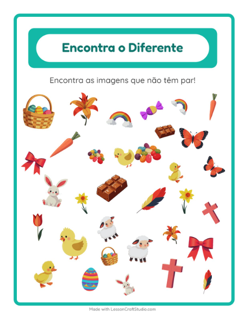 Ache as diferenças – Páscoa