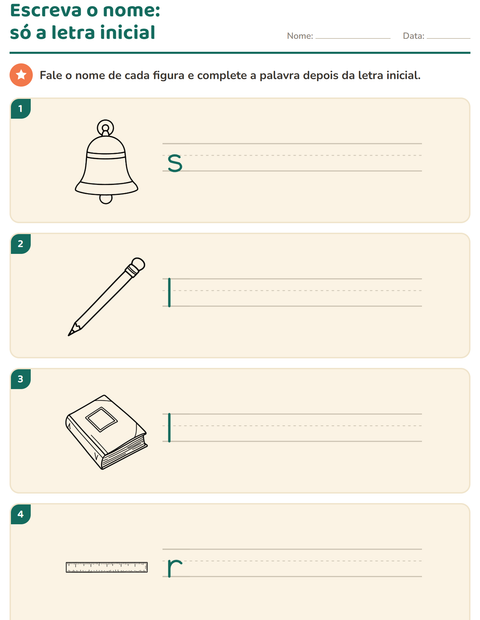 Pré-visualização da ficha de Escreva o nome da figura com Sala de aula (P&B) para 1º ano do ensino fundamental