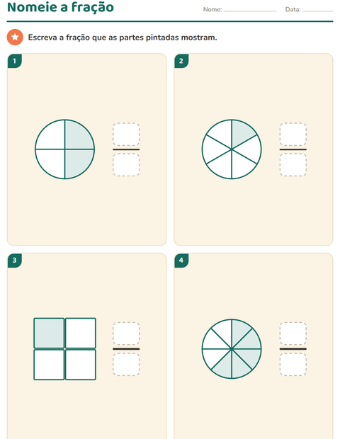 Frações no 3º ano: nomear, comparar e frações equivalentes — 5