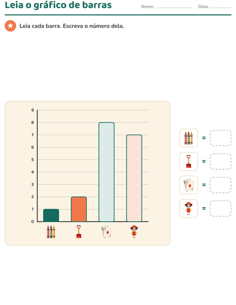 Atividades de gráficos para o 1º ano — 5
