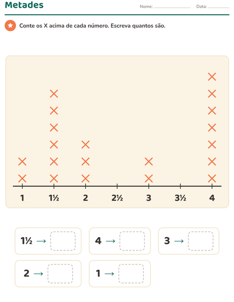 Pré-visualização da ficha de Gráficos e dados com Espaço para 3º ano do ensino fundamental