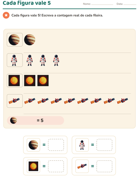 Pré-visualização da ficha de Gráficos e dados com Espaço para 3º ano do ensino fundamental