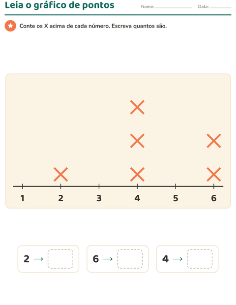 Pré-visualização da ficha de Gráficos e dados com Animais do zoológico para 2º ano do ensino fundamental