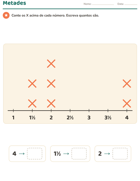 Pré-visualização da ficha de Gráficos e dados com Espaço para 3º ano do ensino fundamental