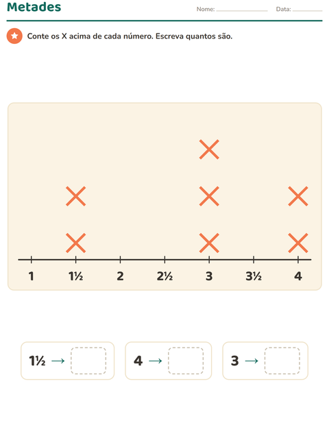 Pré-visualização da ficha de Gráficos e dados com Vegetais para 3º ano do ensino fundamental