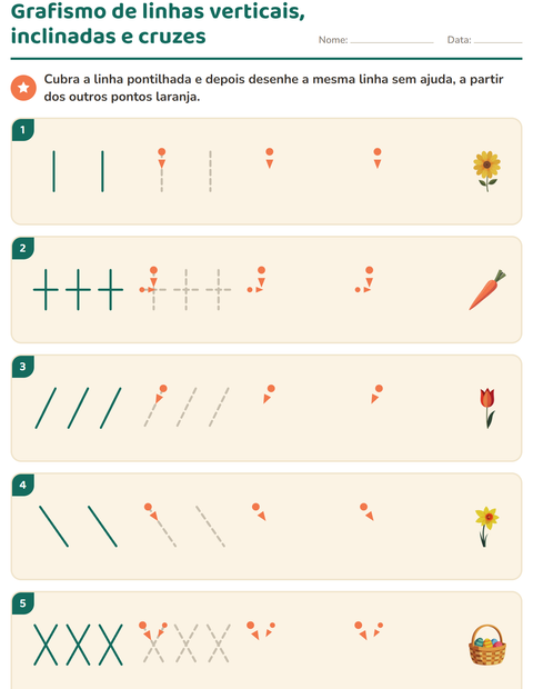 Pré-visualização da ficha de Grafismo e traçados com Páscoa para Educação infantil (pré-escola, 5-7 anos)
