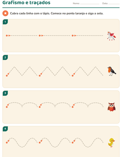 Pré-visualização da ficha de Grafismo e traçados com Coisas que voam para Educação infantil (pré-escola, 5-7 anos)