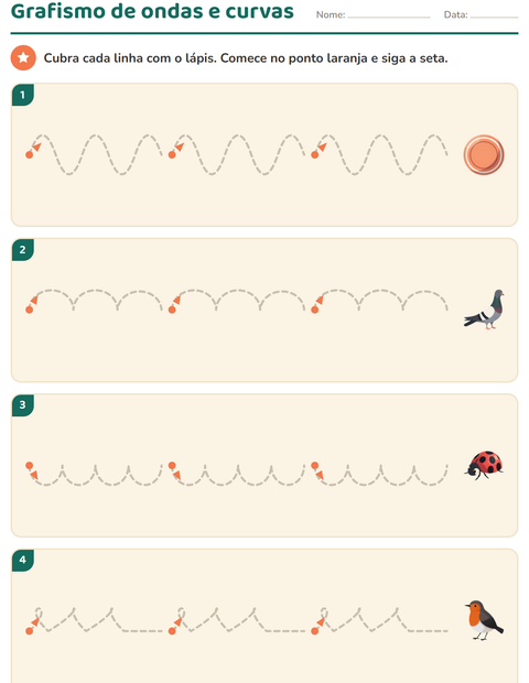 Pré-visualização da ficha de Grafismo e traçados com Coisas que voam para Educação infantil (pré-escola, 5-7 anos)