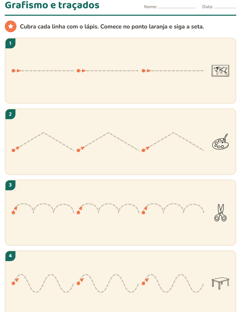 Pré-visualização da ficha de Grafismo e traçados com Sala de aula 2 (P&B) para Educação infantil (pré-escola, 5-7 anos)