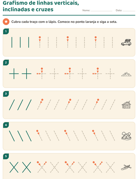 Pré-visualização da ficha de Grafismo e traçados com Viagens e Férias PB para Educação infantil (pré-escola, 5-7 anos)