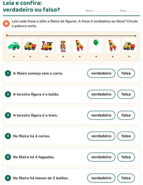 Leia e confira: verdadeiro ou falso sobre a fileira de brinquedos