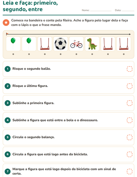 Pré-visualização da ficha de Leia e faça com Brinquedos para 1º ano do ensino fundamental