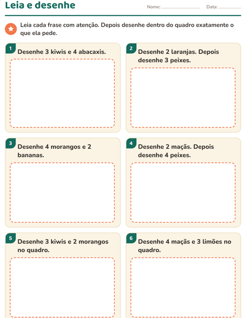 Pré-visualização da ficha de Leia e faça com No supermercado para 1º ano do ensino fundamental