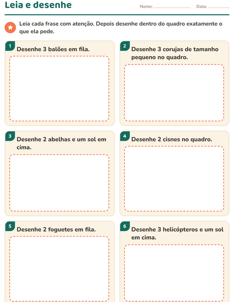 Pré-visualização da ficha de Leia e faça com Coisas que voam para 1º ano do ensino fundamental
