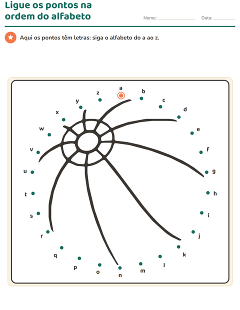 Pré-visualização da ficha de Ligue os pontos para Educação infantil (pré-escola, 5-7 anos)