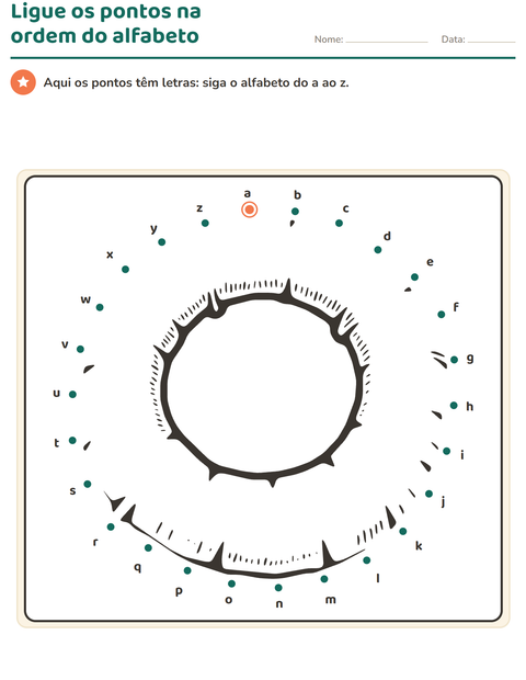 Pré-visualização da ficha de Ligue os pontos para Educação infantil (pré-escola, 5-7 anos)