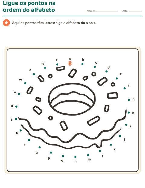 Pré-visualização da ficha de Ligue os pontos para Educação infantil (pré-escola, 5-7 anos)