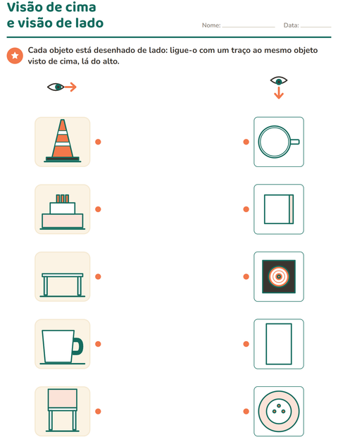 Pré-visualização da ficha de Mapas e orientação para Educação infantil (pré-escola, 5-7 anos)