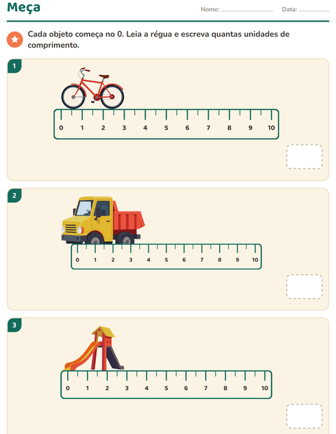 Medir com a régua no 2º ano: comprimento e comparação — 2