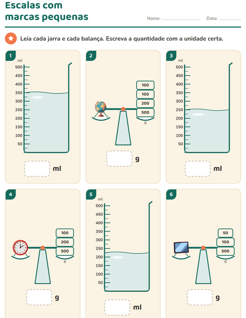 Pré-visualização da ficha de Medidas com Sala de aula para 2º ano do ensino fundamental
